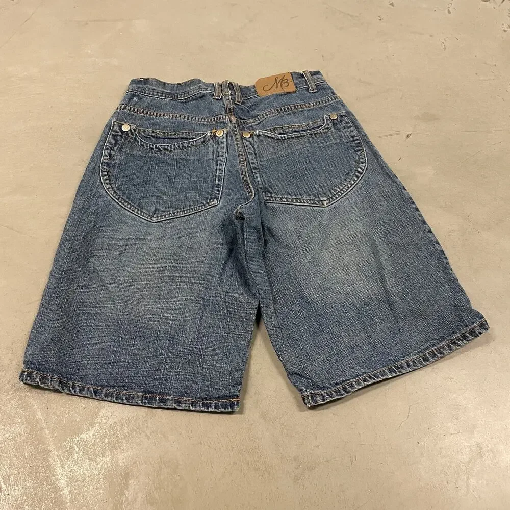 Baggy Y2K Tupac jeans shorts 32